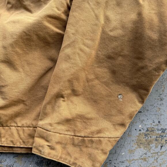 Vintage Carhartt Blanket Lined Detroit Jacket 6BLJT Tan Sz 50 Tall - Picture 7 of 10